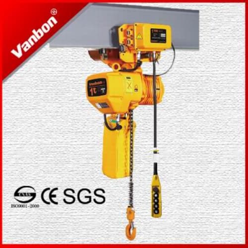 1ton electric chain hoist with motorized trolley